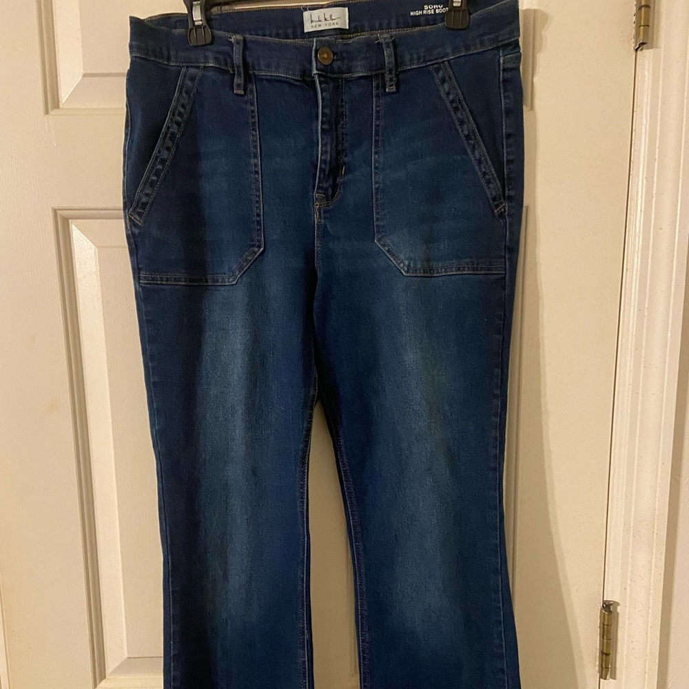Nicole Miller Dark Blue Boot Cut Jeans